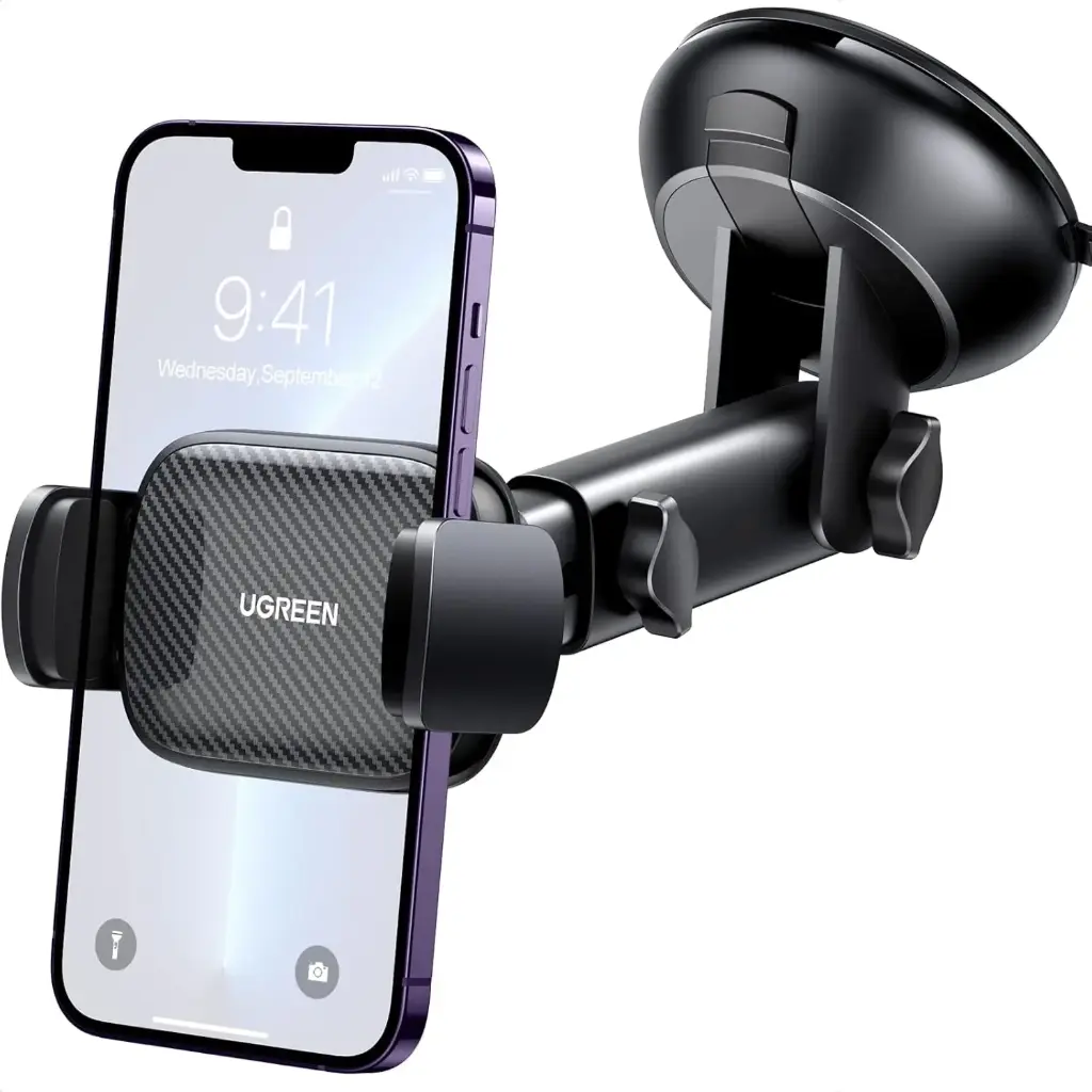 UGREEN Car Phone Holder Windscreen Mount Dashboard Phone Automobile Cradles Superior Suction Cup 360°Adjustable
