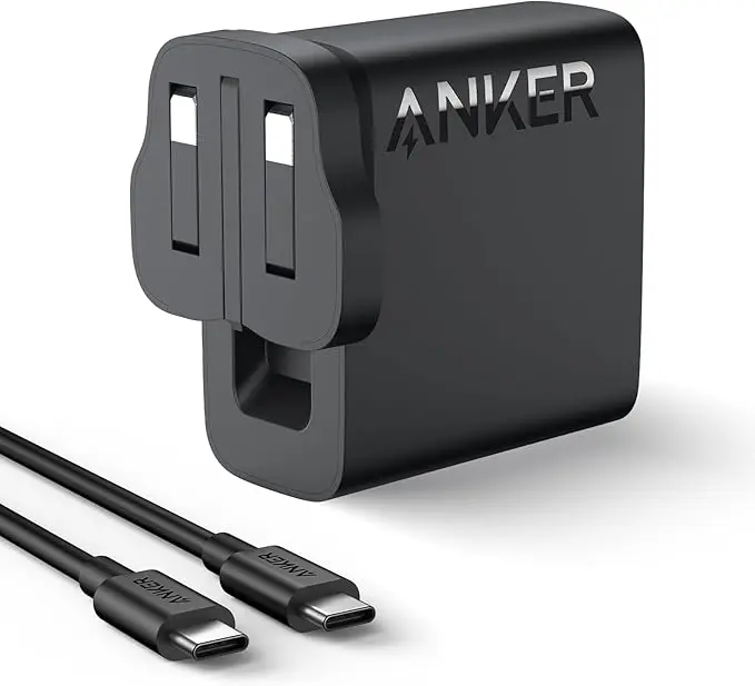 Anker 100W USB C Charger, Compact and Foldable Fast MacBook Charger, For MacBook Pro, MacBook Air, Samsung Galaxy, iPad Pro, and All USB C Devices